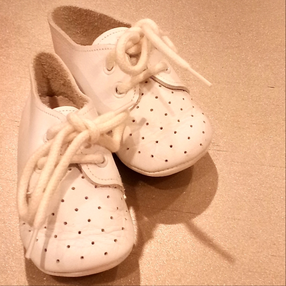 Vintage Leather Baby Shoes